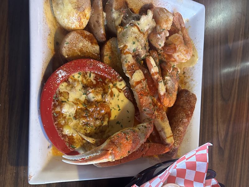 The Boat at Blazin Kajun food