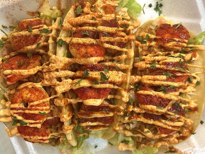 The Boat at Blazin Kajun food